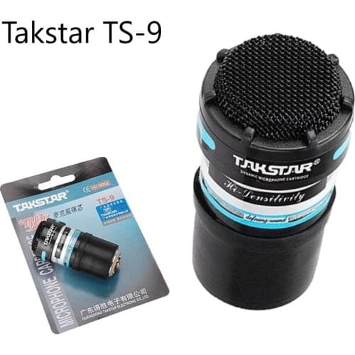 100% Original Takstar TS-9 microphone capsule dynamic microphone sound head microphone core use for karaoke Bar project