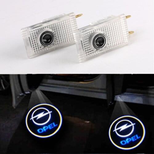 2X Car LED Door Welcome Logo Laser Projector Ghost Shadow Light For Opel Insignia A B 2009 - 2018 opel logo lights