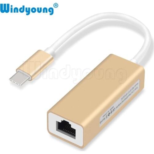 USBC Ethernet Adapter 10/100Mbps Type C RJ45 Lan Adapter USB-C Type-C Network Card USB C to Ethernet for MacBook Chromebook