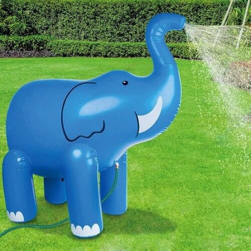 Children Inflatable Spray Water Toy Play Elephant Water Games Beach Lawn Outdoor Water Spray Sprinkler Cushion Toys Air Matress