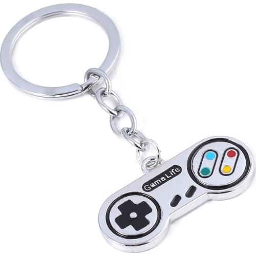 Game Machine Controller Handle Keychain Creative Joystick Model Key Chain for Men Jewelry Gift