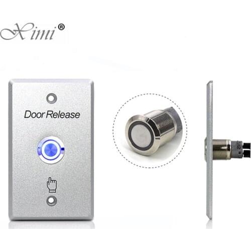 Access Control Exit Button Zinc Alloy Exit Switch Door Release Push Exit Door Opener Door Lock System Push Exit Button