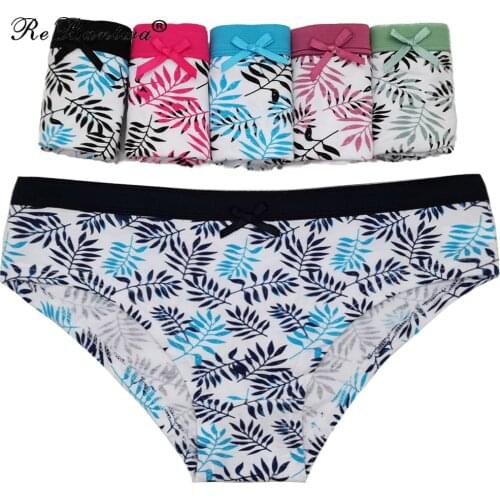 Panties For Women Cotton Underwear Ladies Soft Sexy Lingerie Female Underpants Breathable Briefs Printed Pantys 10 pcs/set
