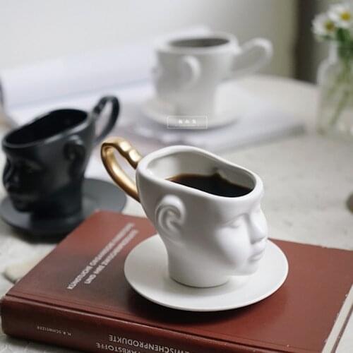 Nordic Baby Face Mugs Couple Coffee Cup Children Milk Mugs Home Decoration Adult Drink Cup Ceramic Mug Gifts Dropshipping