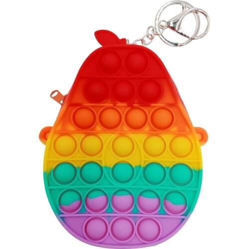 Cute Bag Pops Fidget Toys Its Reliver Stresstoy Rainbow Push Bubble Popp Simple Dimmer Antistress Sensory Poppit Toy Backpack