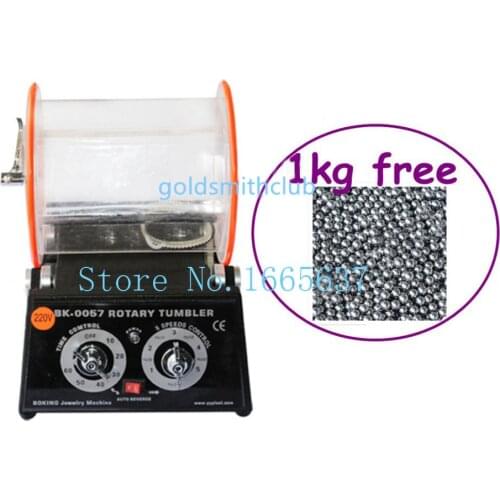 Jewelry machine Mini 5KG capacity Rotary Tumbler + (FREE) 1 KG Round Beads Jewelry Polishing machine Jewelry Tools