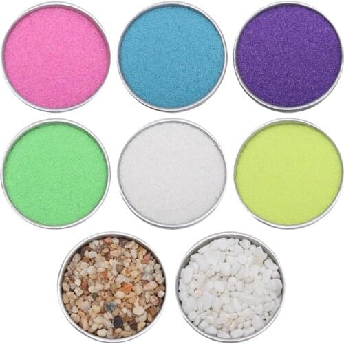 1 Bag Miniatures Garden Micro Landscape Sand Mini Stone Terrarium Ornament Aquarium Water Funtain Figurine DIY Accessories