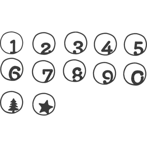 Mini Number Metal Cutting Dies Stencils for DIY Scrapbooking Album Stamp Card Embossing New 2019 Die Cut