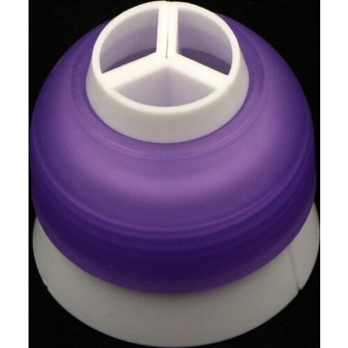 3 Colors Couplers Cupcake Tri-Color Coupler Icing Cream Pastry Converter Tip Nozzles Adaptor Piping Baking Cake Decorating Tools