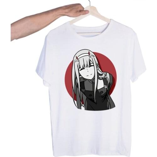 Darling In The Franxx Zero TWO Hentai Japan Anime Tshirts Men Fashion Summer T-shirts Tshirt Top Tees Streetwear Harajuku Funny
