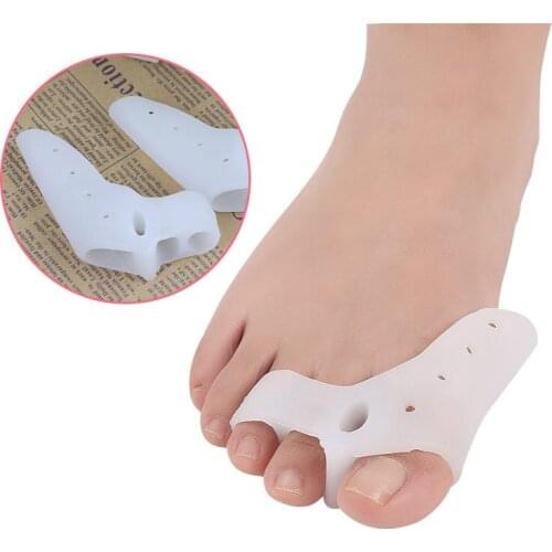 Soft Silicone Gel Toe Separator Finger Straighter Orthopedic Hallux Valgus Corrector Thumb Bunion Spacers Pedicure Foot Tool