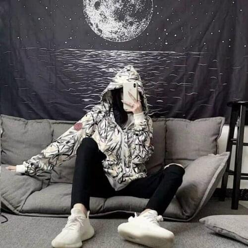 2020 Autumn New Style Korean Loose Thorns Sweater Trendy Brand BF Men and Women Long-sleeved Top Couple Jacket