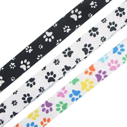 Cartoon Dog Paw Print Lanyard for keys Camera Whistle ID Badge Holder Phone Case Neck Straps Hang Rope