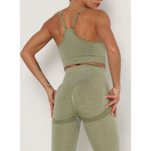 Sporting Tracksuit Women 2 Piece Set Fitness Clothes Workout Sports Wear For Female High Waist Leggings And Bra Suit