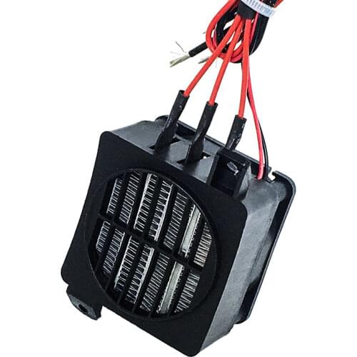 1PC PTC Thermostatic Air Heater Conductivity Type With Fan 60mmx60mm 12V 24V Cramic Heating Element 70W 100W 120W 150W 250W 300W