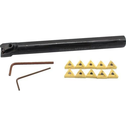 TNMG160404 R UE6020 10PCS+1PCS S20R MTFNR16 carbide insert for CNC Lathe Turnning cutter holder turning tools holder