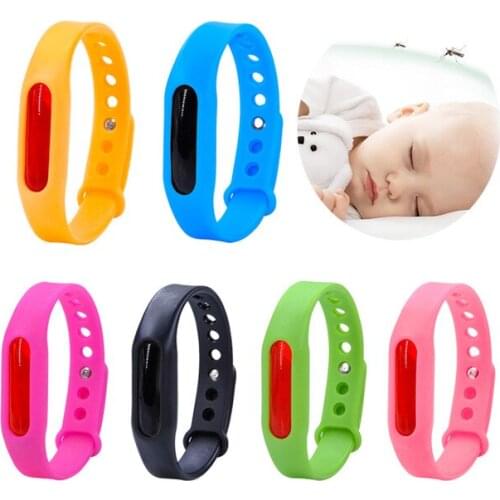 Waterproof candy jelly color Mosquito Repellent Band Bracelets kids silicone hand Wrist Band Anti Mosquito Ring mixed order