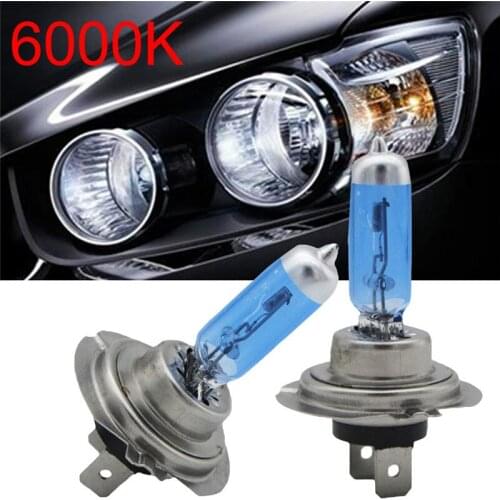 WUPP Car Light 2pcs Bright H7 100W 12V 6000K Xenon Gas Halogen Headlight White Light Lamp Bulbs mar19