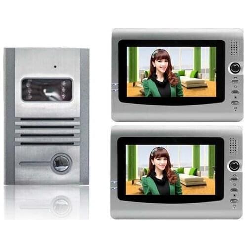 XinSiLu-7 inch color screen color video doorbell /video door phone/ intercom system , Night vision HD camera 1 to 2