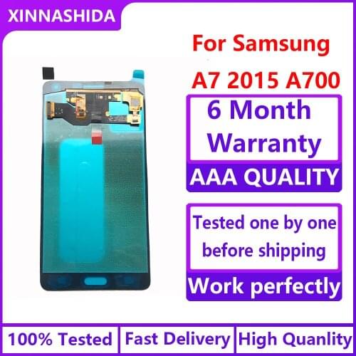 Super AMOLED LCD Display 100% Tested Working Touch Screen Assembly For Samsung Galaxy A7 2015 A700 A7000 A700H A700F A700FD