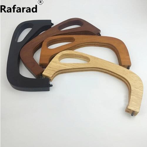 1 pcs 25X12cm Wooden Purse Frame Wood Handles For Handbags Sangle Sac O Bag Handle DIY Accessories Wood Purse Frame