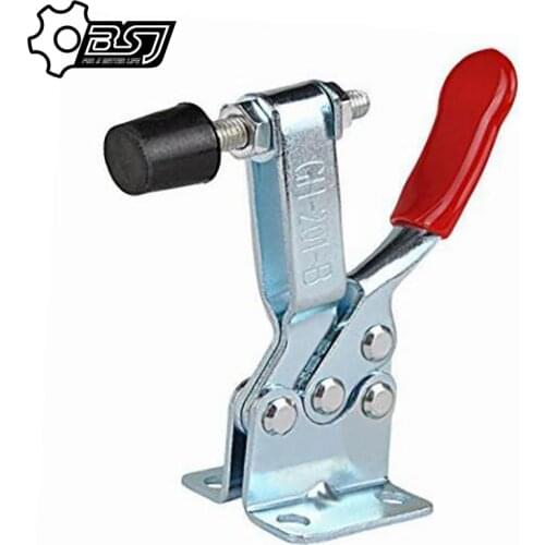 1pc Holding Capacity 220lbs(100Kg) Quick Release Vertical Type GH-201b Horizontal Toggle Clamp Hand Tool Set