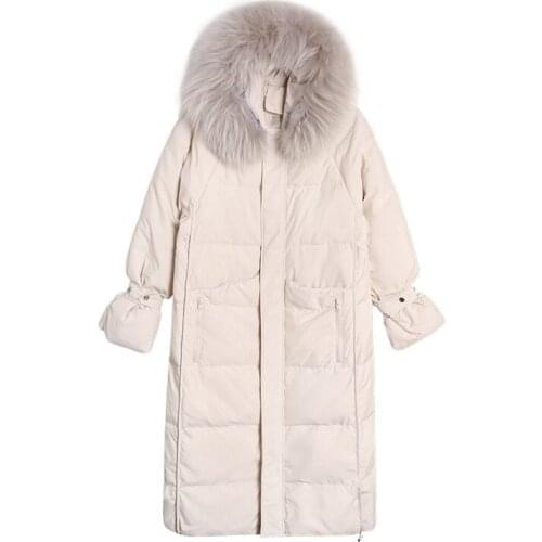 2019 Women Winter Long Coat Long Sleeve Furry Hooded Women Thick Warm Cotton Coat Casaco Feminino Parkas