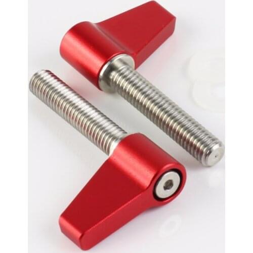 30mm Long M6 Thumb Rathet Wingnut Screw fr DSLR Camera Rig 15mm Rod System Tripod Accessories 3-axis Gimbal Handheld Stabilizer