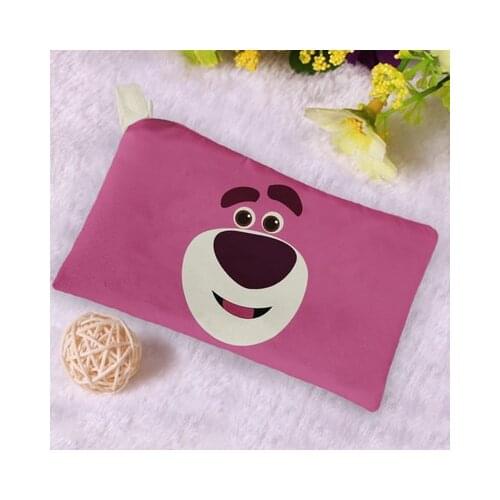 Disney Lotso Bear Anime Figures Cartoon Product Cosplay Accessories Customized Coin Pen Storage Bag Gifts Unisex Gift