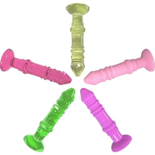 Anal Plug Dildo Butt Plug Anal Stimulator Sex Toys for Women Men Jelly Dildo Prostate Massage Thread G-spot Massage Adult