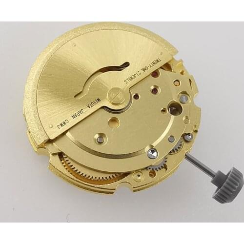 Golden Miyota 8215 Automatic Movement 21 jewels mechanical movement With date display Function