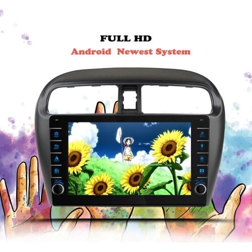 Car Radio Android 10 For Mitsubishi Mirage Attrage 2012 2013 2014 -2018 Multimedia Player Navigation GPS 2 din DVD Tape Recorder
