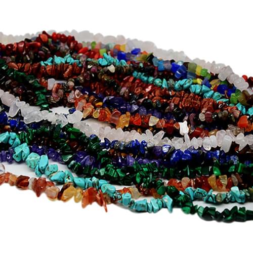 5mm-8mm Colorful Chip Shape Tiger Eye Natural Stone Beads For DIY Jewelry Making