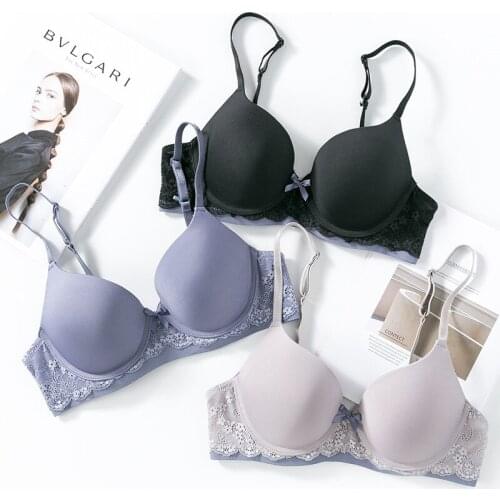 Push Up Bra Girl Underwear Intimates Exquisite Lovely Lingerie Breathable Sweat-absorbent Lace Bralette Wrapped Chest Casual Bra