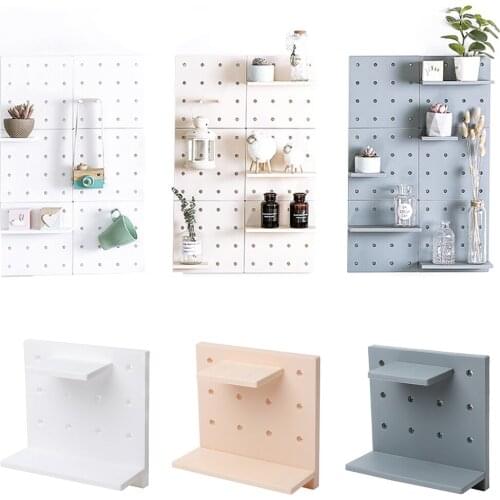 Wire-Wrap Board Storage Shelf Living Room Kitchen Toilet Bedroom Partition Creative Wall Hangers Wall Storage Plastic Rack