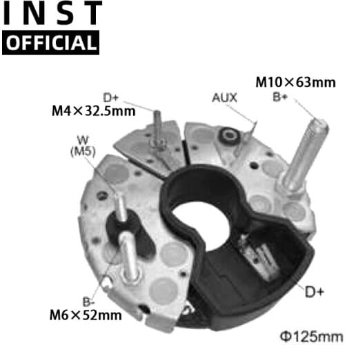 ALTERNATOR GENERATORS RECTIFIER BRIDGE FOR BHP12506 9127337304