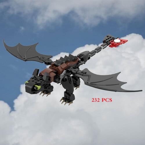 MOC Build Block Maker Anime Classic Cartoon Doll Dragon Characters Assembly Model Childrens Toy DIY Build Brick Birthday Gift