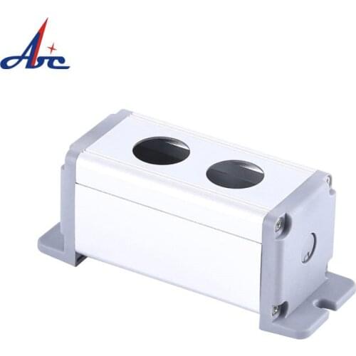 22mm/19mm/16mm/25mm Metal Two Cut-out 2Hole Aluminium Alloy Switch Box Waterproof Push Button Control Box