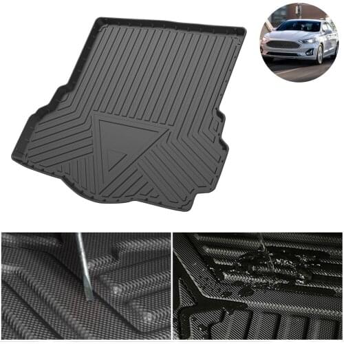 Trunk Mat For Ford Fusion 2013 2014 2015 2016 2017 2018 2019 2020 Car Waterproof Non-Slip Custom Rubber 3D Car Accessories
