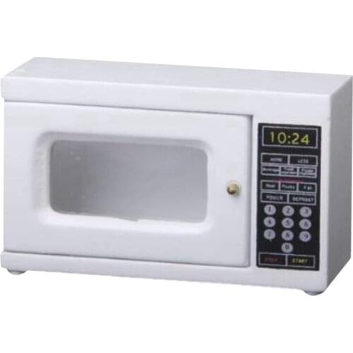 Microwave 1: 12 Scale miniature for doll house (white)