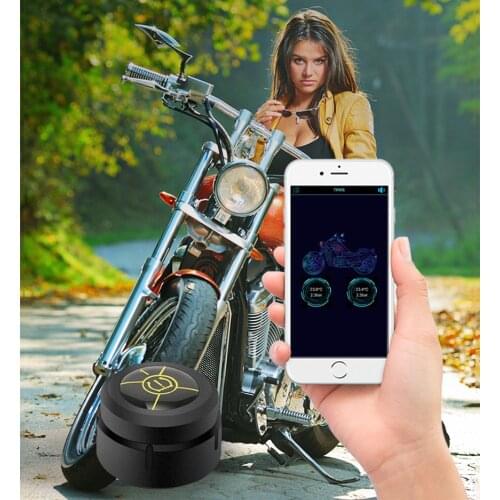 Motorcycle 5.0 Tire Pressure Sensor 2 TPMS Bluetooth External Motorcycle Waterproof Parts Phone APP Kit W/ 2Pcs External Sensors