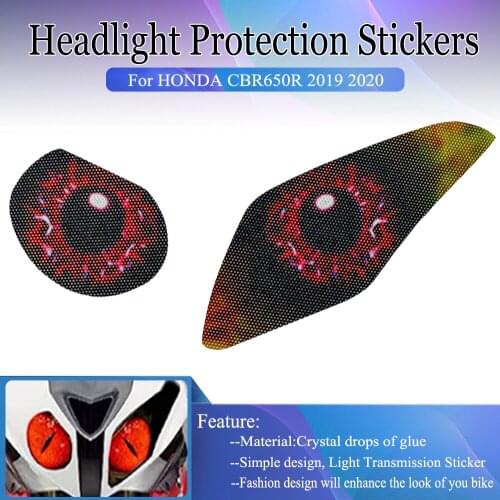 For BMW S1000RR S 1000 RR 2009-2014 Motorcycle 3D Front Fairing Headlight Stickers Transmission Head Light Protection Sticker