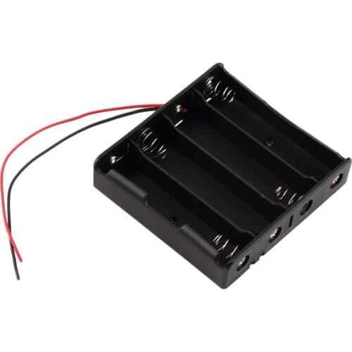 New Power Bank Cases18650 3.7V Battery Holder Storage Box Case1 2 3 4 Slot Batteries Clip Holder Container With Wire Lead