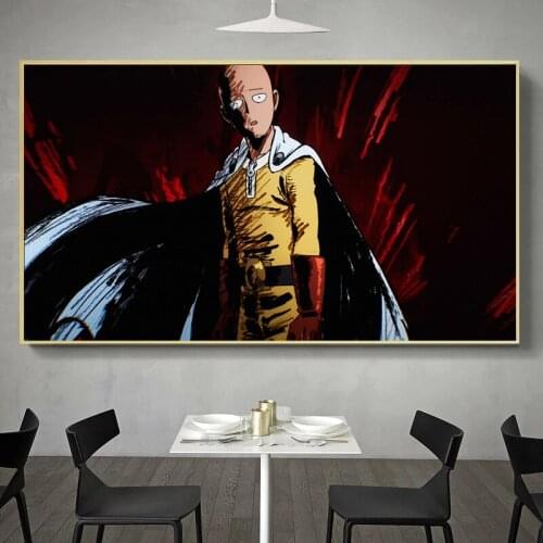 One Punch Man Anime Art Prints Illustration Picture Anime Wall Art Print Decor,50 x 70 cm,No Frame