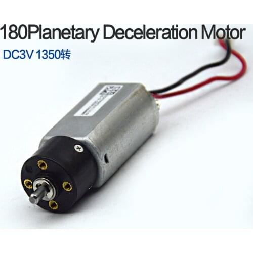 DC3V 1350RPM Precise Mute 180 Planetary deceleration motor 16mm Gear Motor