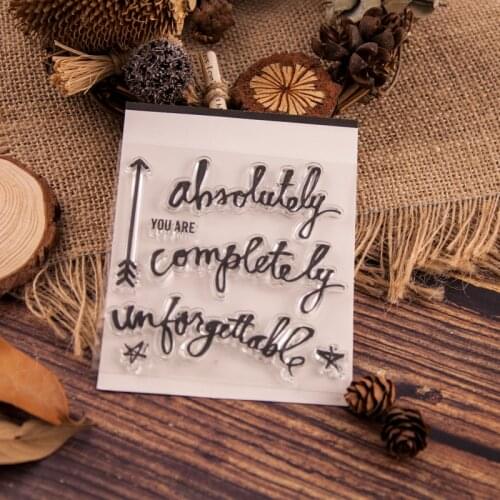 Letter Transparent Clear Silicone Stamp/Seal for DIY scrapbooking/photo album Decorative clear stamp sheets A1418