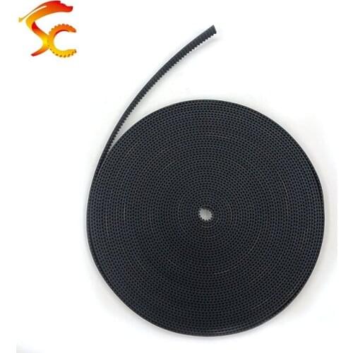 High Quality 50meters/lot GT2 6mm open timing belt width 6mm 2GT 6mm rubber belt for 3D Printer Free shipping