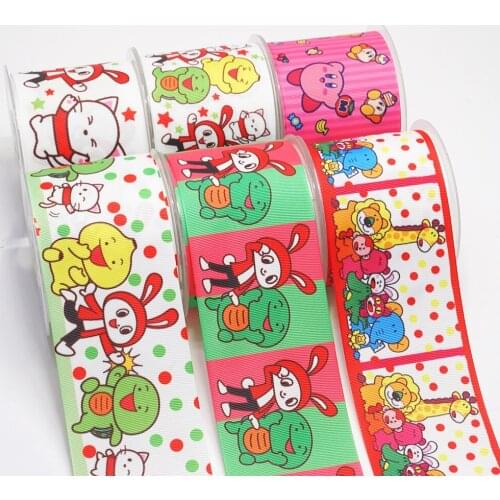 DIY Handmade Materials Printed Grosgrain Ribbon 50 Yard Per Size 53622