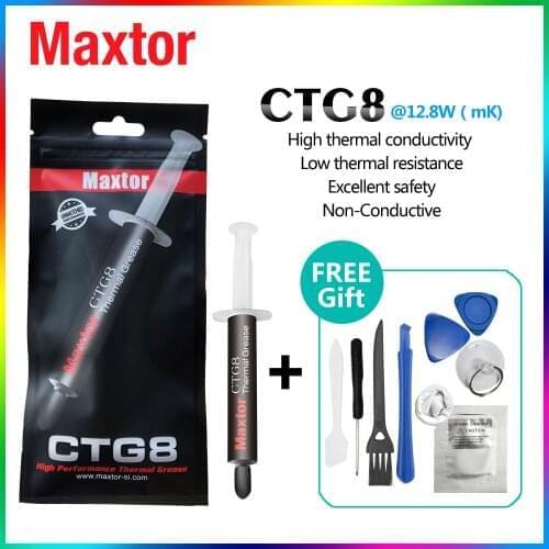 Maxtor CTG8 High Performance Thermal Paste 12.8W/m-k Laptop PC Motherboard Desktop CPU GPU Cooler Pad Phone Heat Sink Grease
