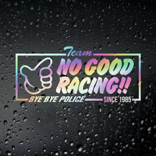 Three Ratels FD567 Team No Good Racing Oil Slick Sticker JDM Kanjo Racer For Honda Civic EK9 EG EF